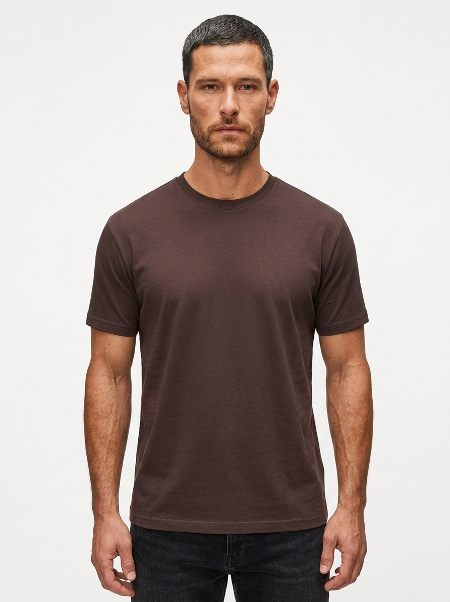 T-shirt Pima D+ Marrom Escuro