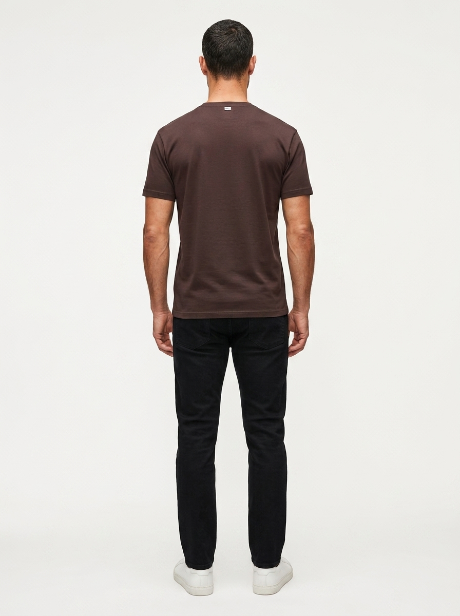 T-shirt Pima D+ Marrom Escuro