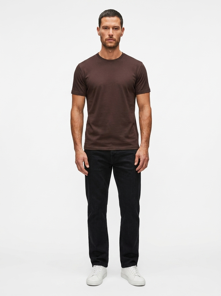 T-shirt Pima D+ Marrom Escuro